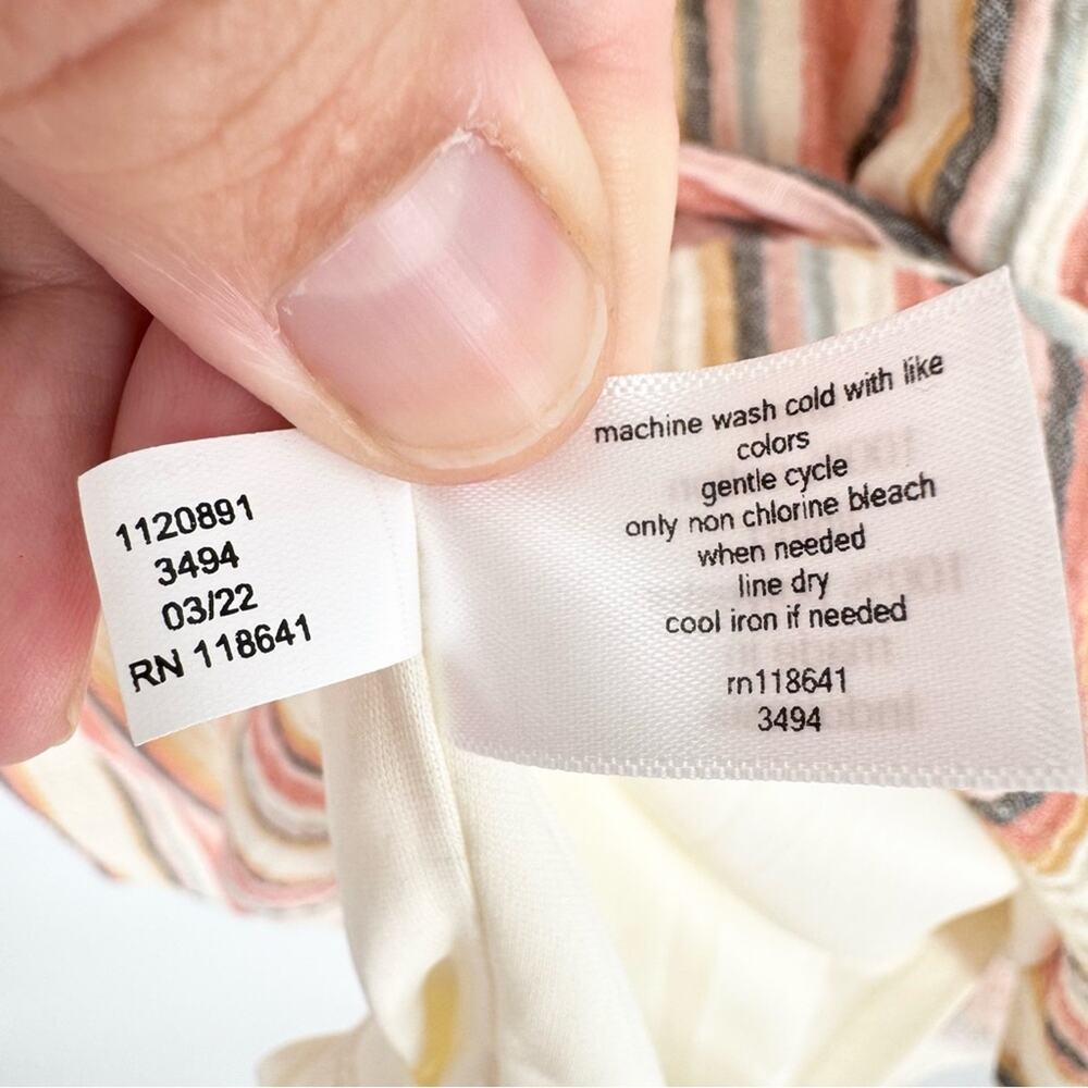 Lane Bryant Dolman-Sleeve Midi‎ Swing Dress Striped With Lace-Up Detail Size 20 - Picture 15 of 15